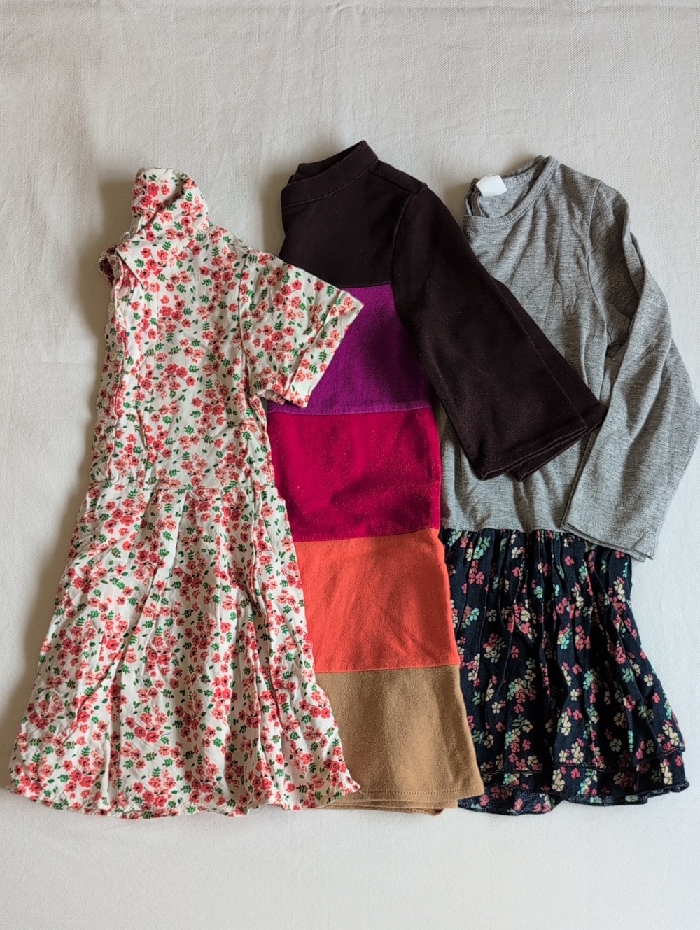 Lot of 3 Baby Gap Toddler Girls Everyday Knit Jersey Casual Dresses 4T